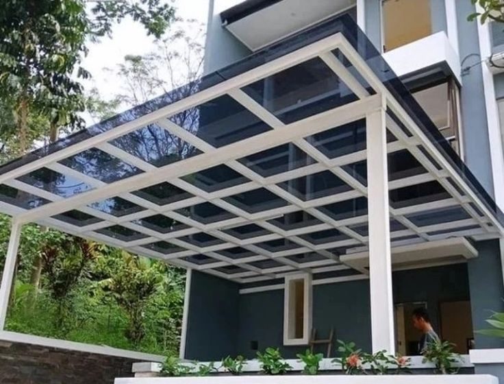 Jasa Pemasangan Kanopi Solarflat Brown, Grey dan Clear.